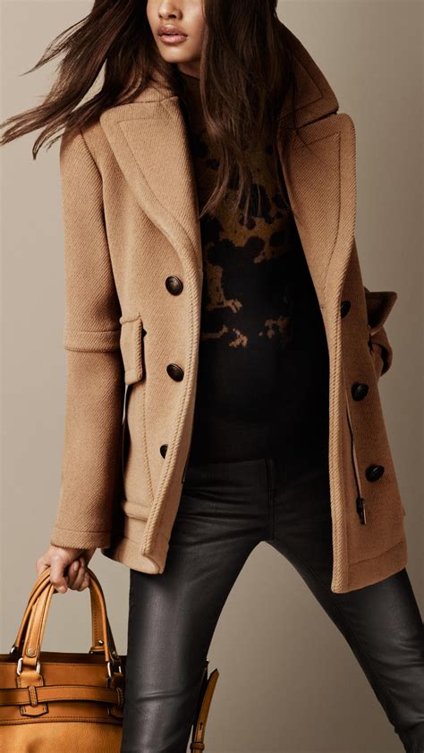 burberry pea coat hoodie|burberry pea coat women's.